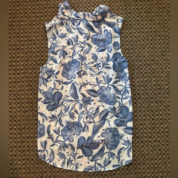 H&M 2 Piece Floral Pant Set Size 10 Blue & White - Picture 3 of 16